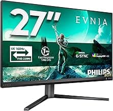 Philips Evnia 27M2N3800A - 27 inch 4K Gaming Monitor, IPS, 4K 160 Hz/FHD 320Hz Dual Frame, 0.5… product image