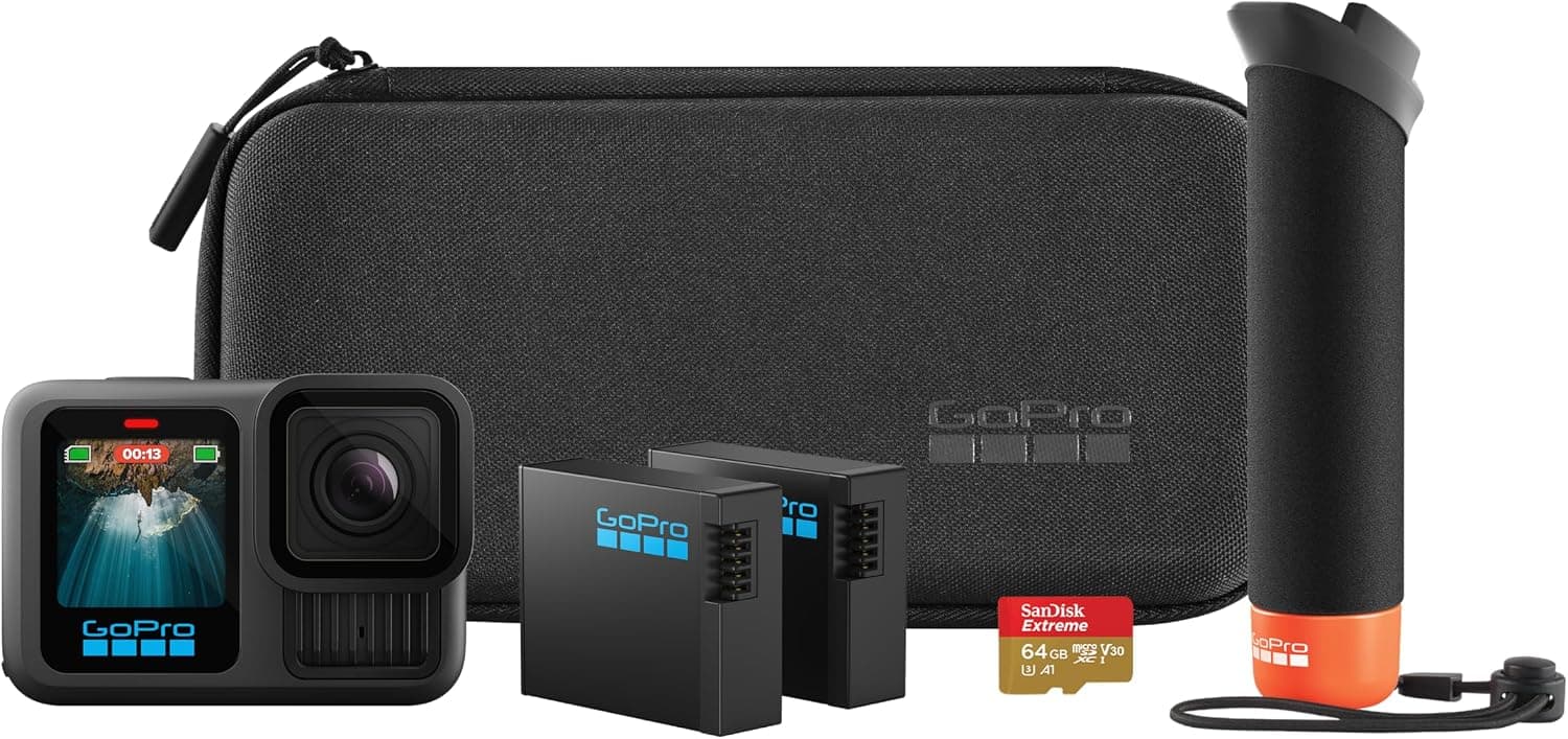 GoPro HERO13 Black Accessory Pack: Includes Handler (Floating Grip), 2 Enduro Batteries, 2… product image