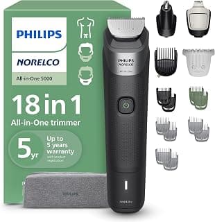 Philips Norelco Multigroom 5000 Series, Beard Trimmer & Hair Clipper All in One Grooming Kit… product image
