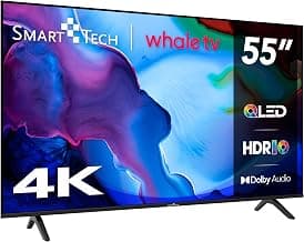 Smart Tech TV QLED 4K UHD 55" (139 cm) Smart TV Whale OS-55QH02K- Molotov, Netflix, Prime… product image