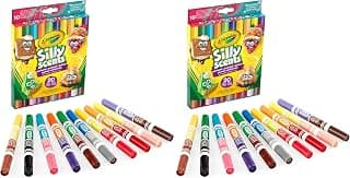 Silly Scents Washable Scented Felt Tip Pens with Maxi Double Tip, Pack of 10, 20 Colours and… product image