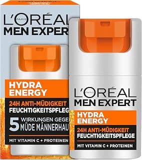 XXL Face Care Against Tired Skin for Men, Invigorating Moisturising Cream 24H Anti-Fatigue,… product image