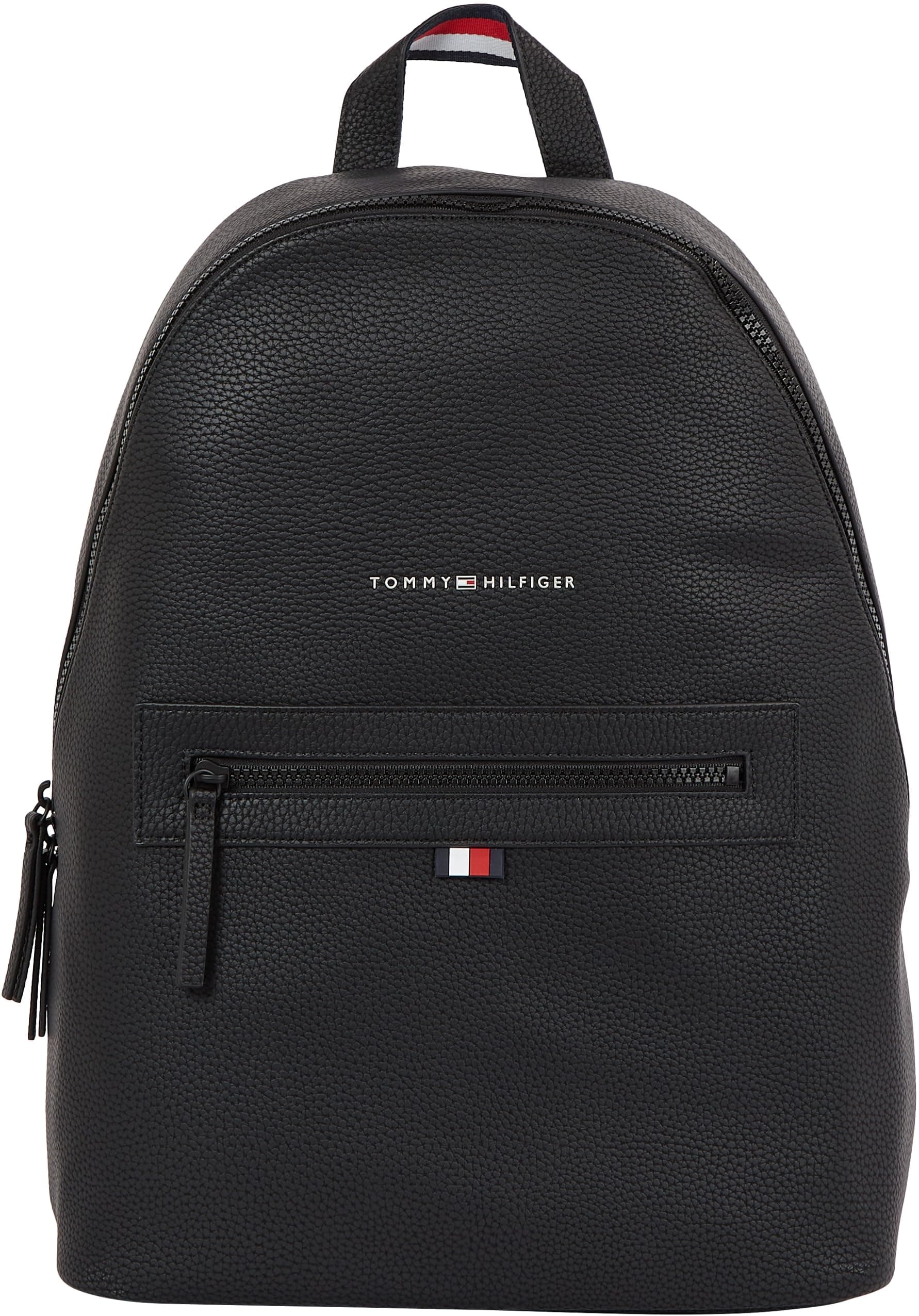 Tommy Hilfiger Men’s Essential PU Hand Luggage Backpack, Black (Black), One Size product image