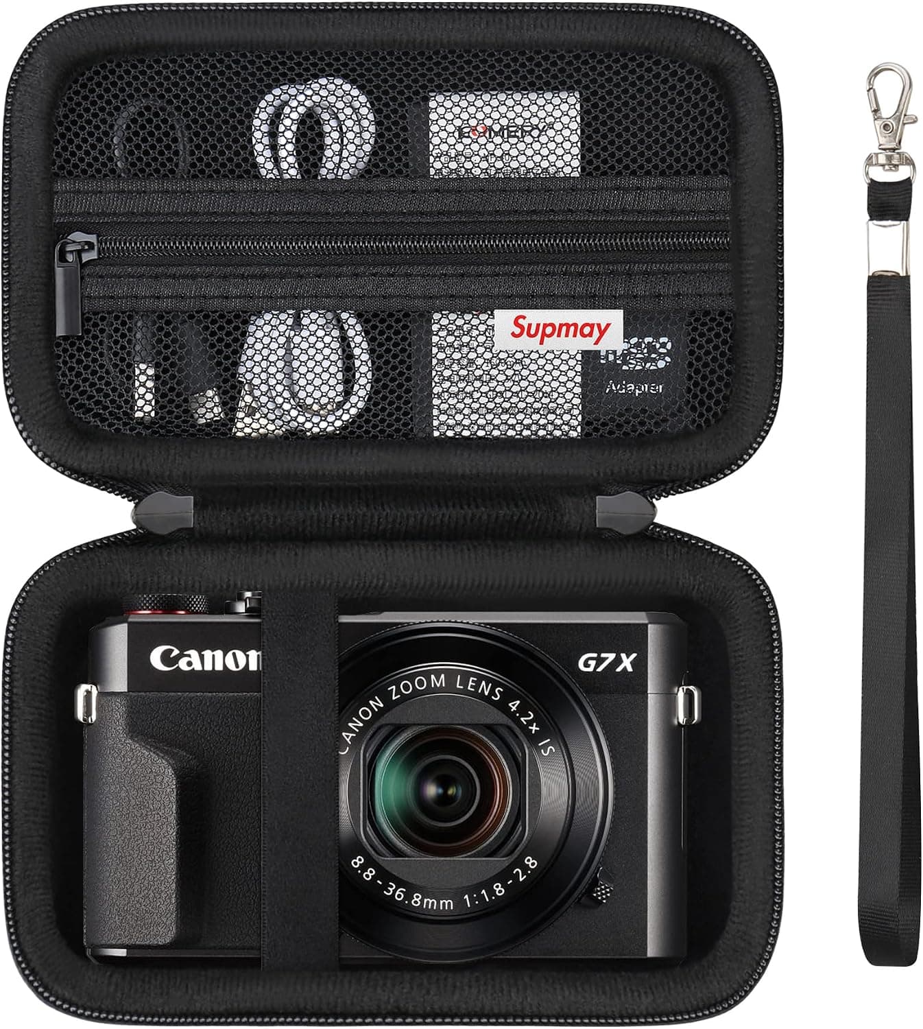 Hard Carrying Case for Canon Powershot G7 X Mark II/ G7 X Mark III Digital Camera, Black, Hard… product image