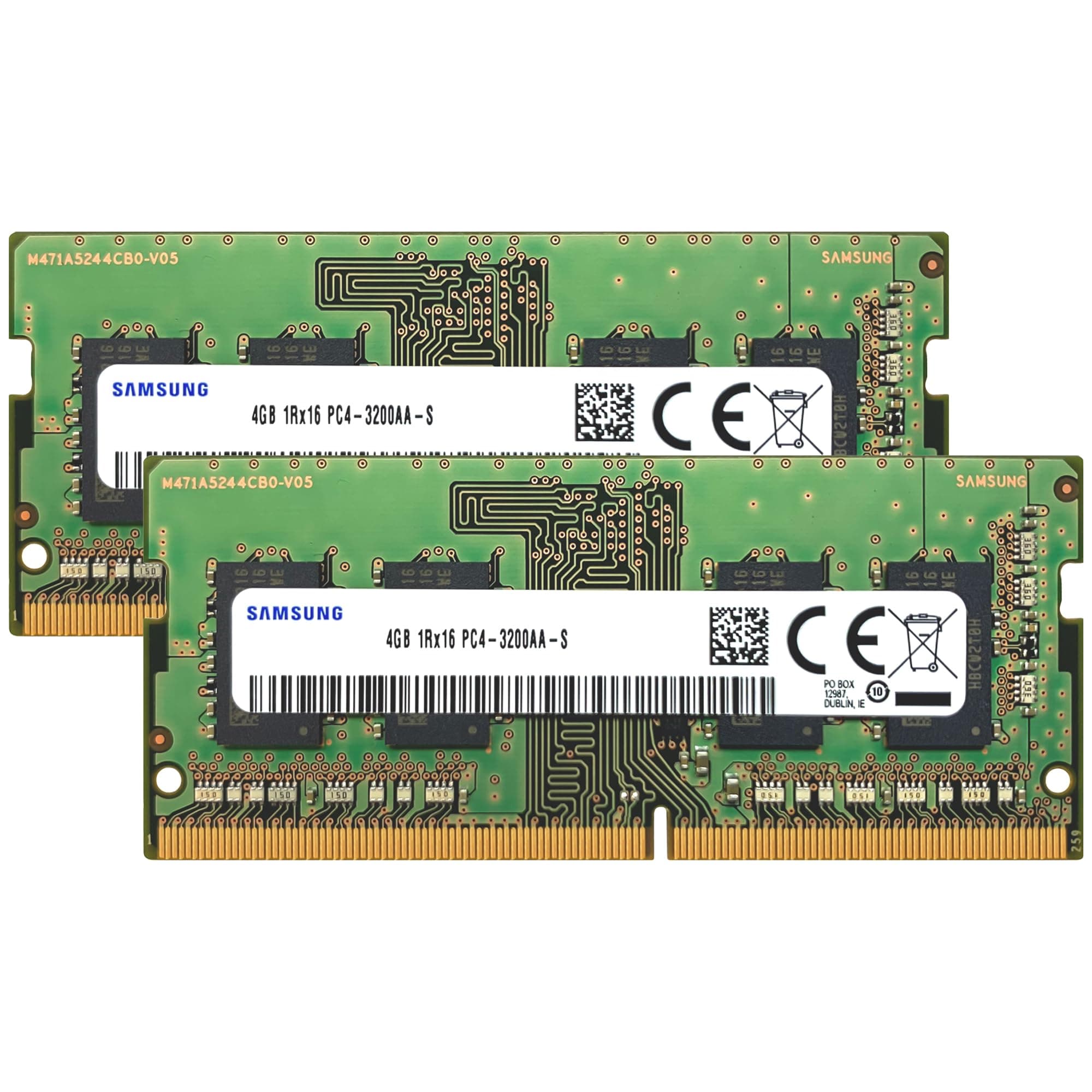 Samsung RAM 8 Go (2 x 4 Go) DDR4 3 200 MHz PC4-25600 (PC4-3200AA) CL22 SODIMM 1Rx16 Single… product image