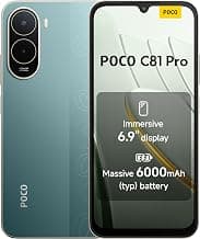 POCO C81 Pro Smartphone 4+128GB Green 6.9" Display | 6000mAh, 120Hz Refresh Rate, 13MP AI Dual… product image