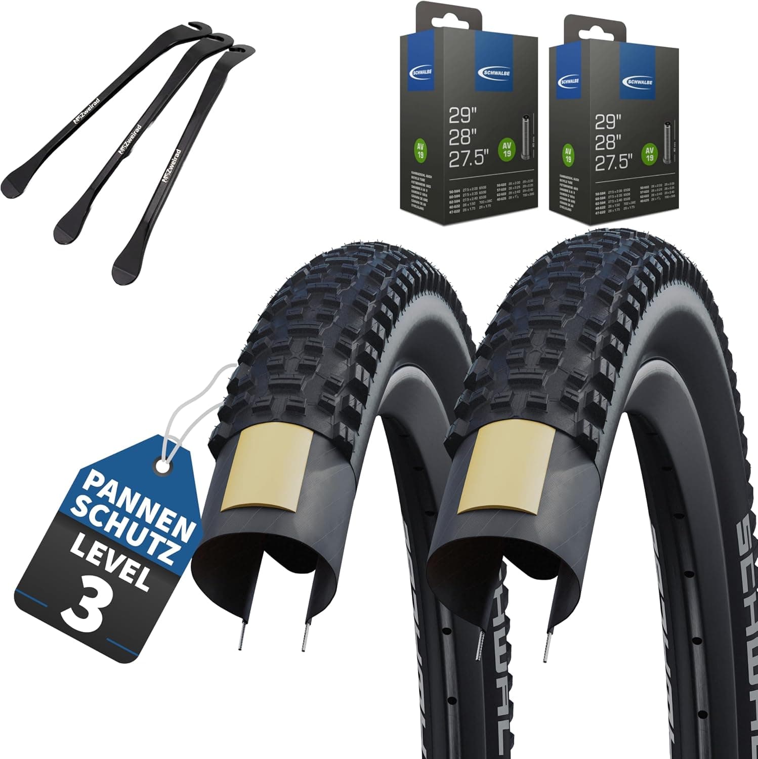 2er Set Schwalbe Fahradreifen Rapid Rob 26/27,5/29 x 2,10/2,25… product image