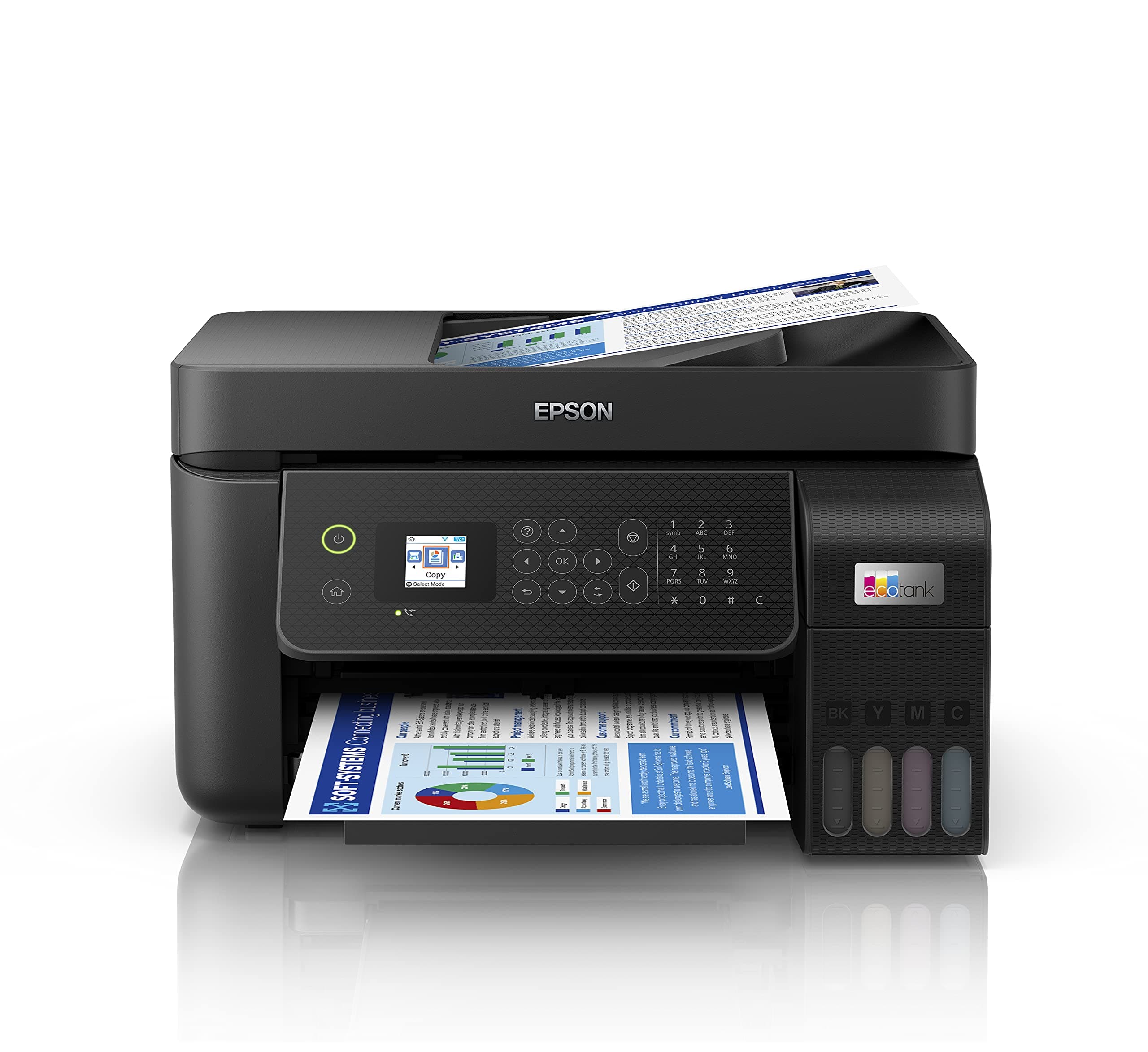 Epson EcoTank ET-4800 Tintentankdrucker | für Zuhause & kleine Büros | WLAN & Ethernet| A4 |… product image