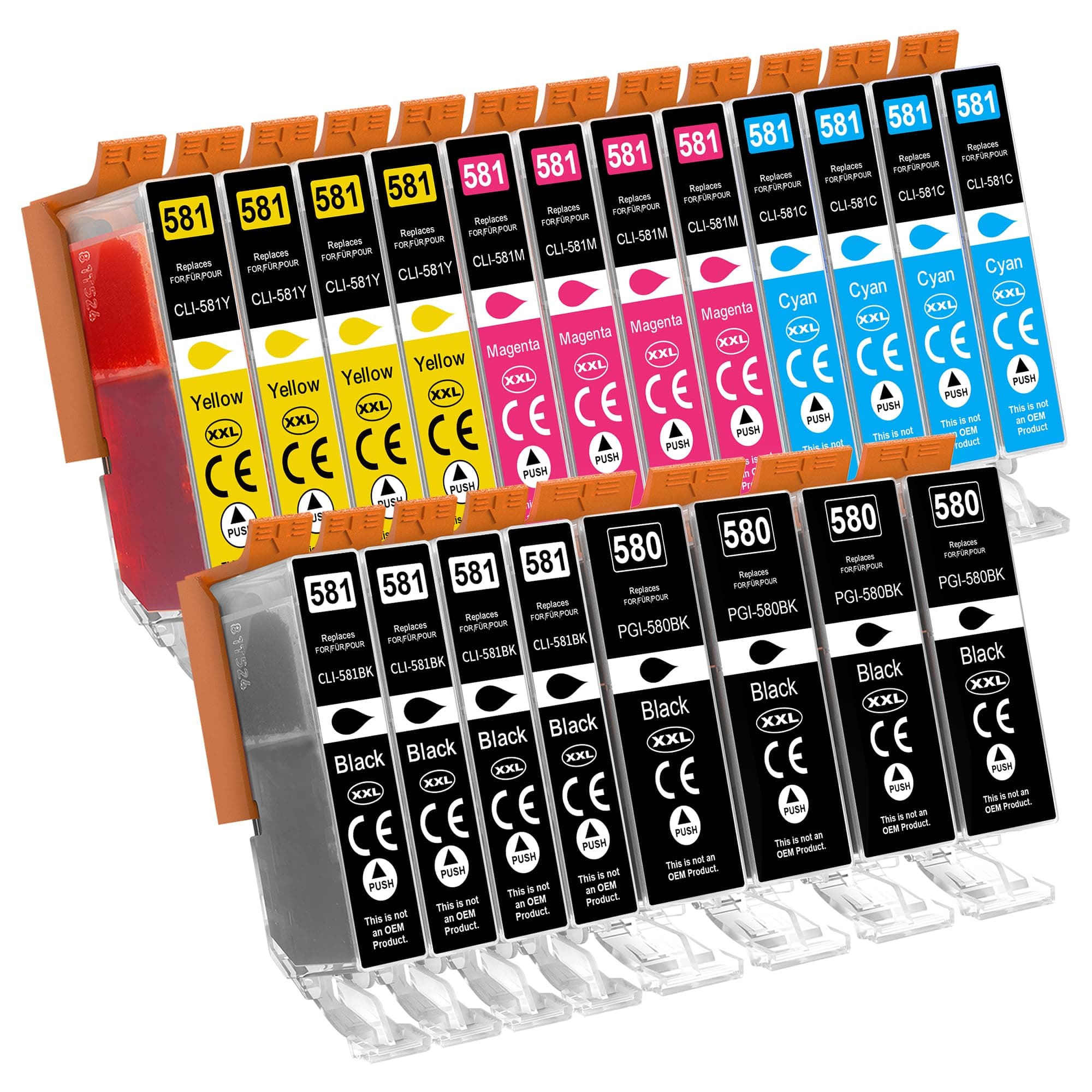 Jhaan PGI-580XXL CLI-581XXL Compatible avec Canon 580 581XXL Multipack Compatible avec Canon… product image
