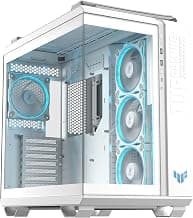 TUF Gaming GT502 Horizon TG ARGB White modular two-chamber case | Panoramic design, 4… product image