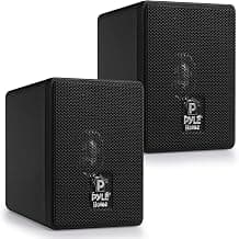 Pyle 7.6cm Mini Cube Bookshelf Speakers, 100W Compact Stereo Speakers for Home Audio, Desktop,… product image