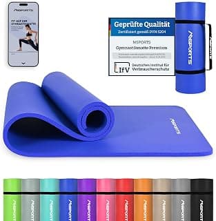 MSports Premium Gymnastics Mat including Carry Strap + Exercise Poster + Workout App -… product image