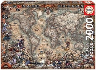 Borrás 18008 Educa Borras Pirate's Map 2000 Piece Jigsaw Puzzle, Multi, Piezas product image