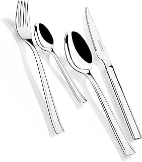 Braisogona Monix Europa - 24 piece cutlery set, stainless steel, grey | Polished to a high shine product image