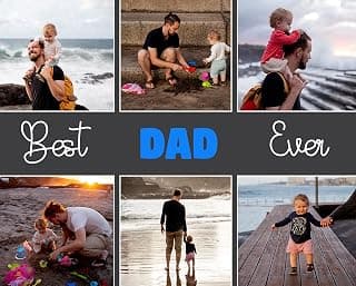 Personalised Best Dad Ever Photo Mouse Mat Mouse Pad Home Office Gift For Dads Father's… product image