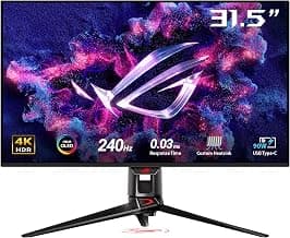 ASUS ROG Swift PG32UCDMZ 32 Zoll 240Hz 4K QD-OLED Gaming Monitor | 3840 x 2160, 0,03 ms, OLED… product image