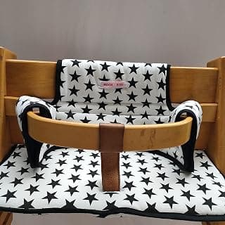 Seat Reducer Cushion for Stokke Tripp Trapp, White (Black Star) product image
