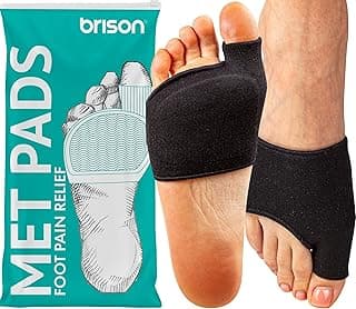 Metatarsal Pad L Black - Forefoot Cushion for Men and Women | Brison L gel pillow: Morton… product image