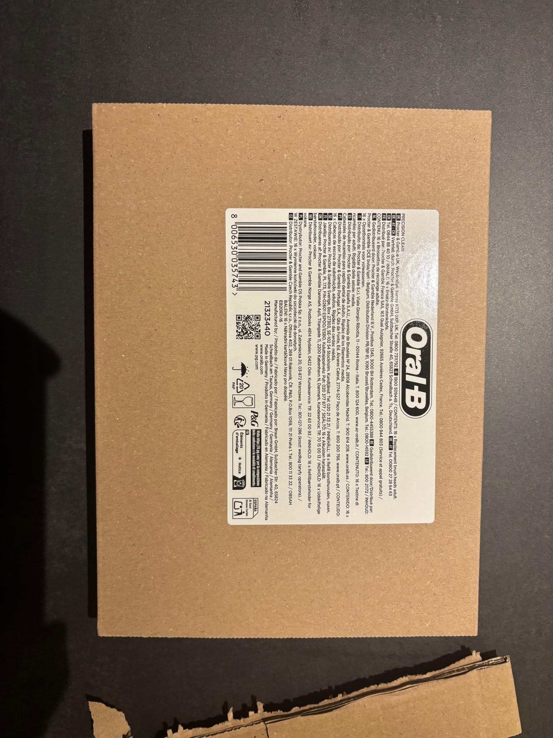 Oral-B Aufsteckbürsten PRO Precision Clean, Weiß, 16 Stück product image