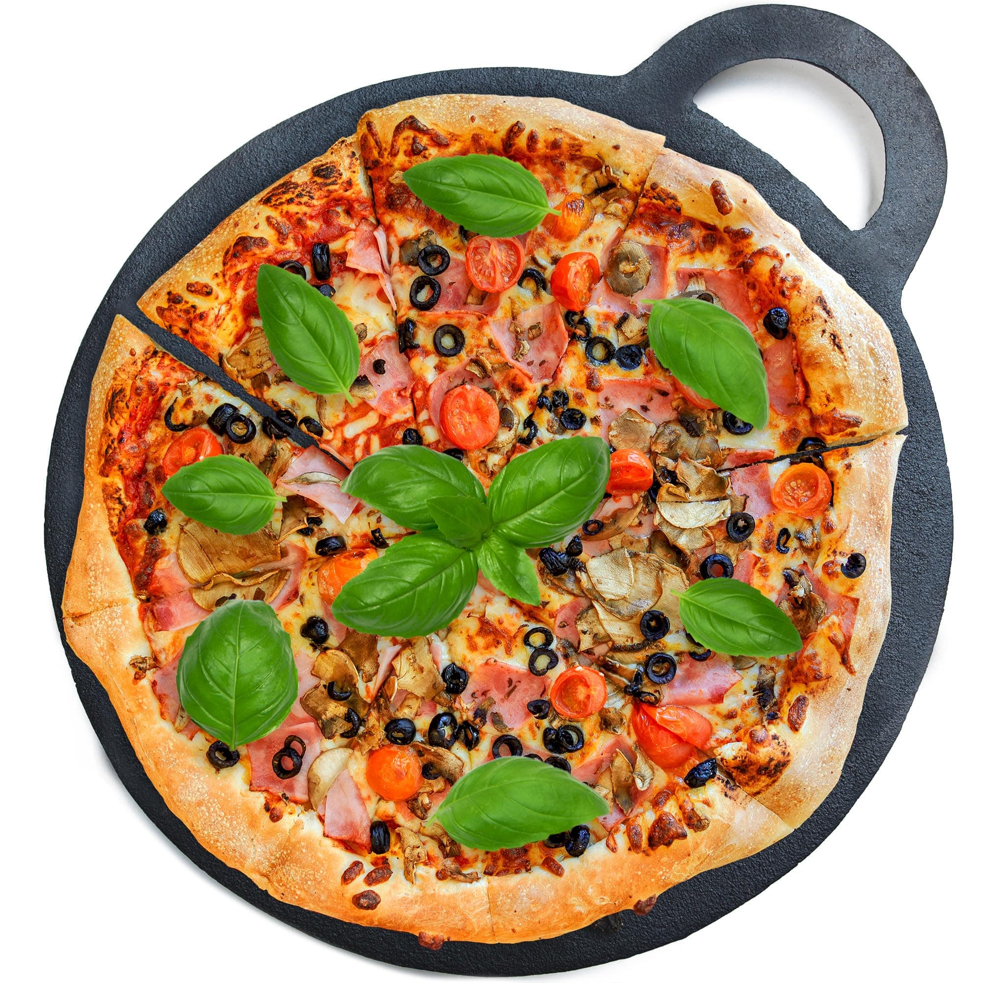 Andrew James 30cm Pizza Stone | Large Cast Iron Baking Stone | Ideal for Scones, Pizza and… product image