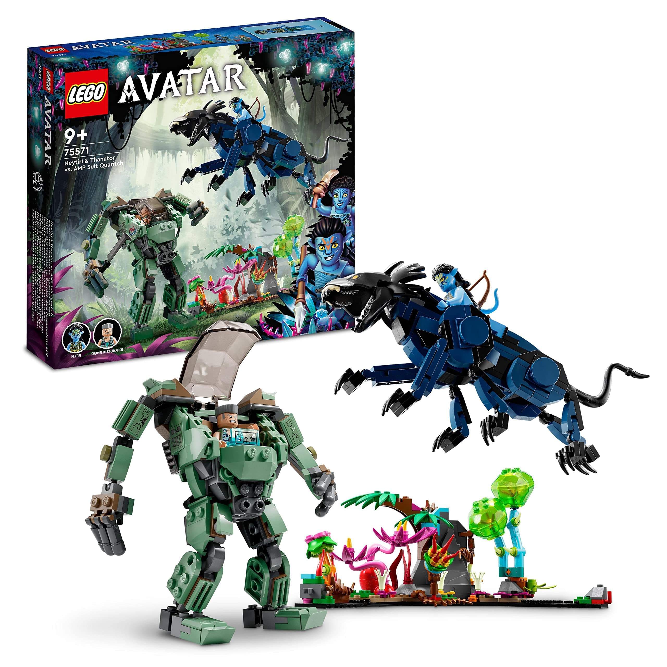 LEGO 75571 Avatar Neytiri & Thanator vs. AMP Suit Quaritch, Buildable Action Toy with Animal… product image