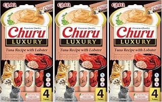 Ciao Churu Luxury Sticks by INABA Cat Treat - Tuna with Lobster Recipe (4 x 14g) / Soft &… product image
