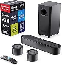 MAJORITY Bowfell Halo Atmos Soundbar für TV Geräte | 300W Lautsprecher für Fernseher mit… product image