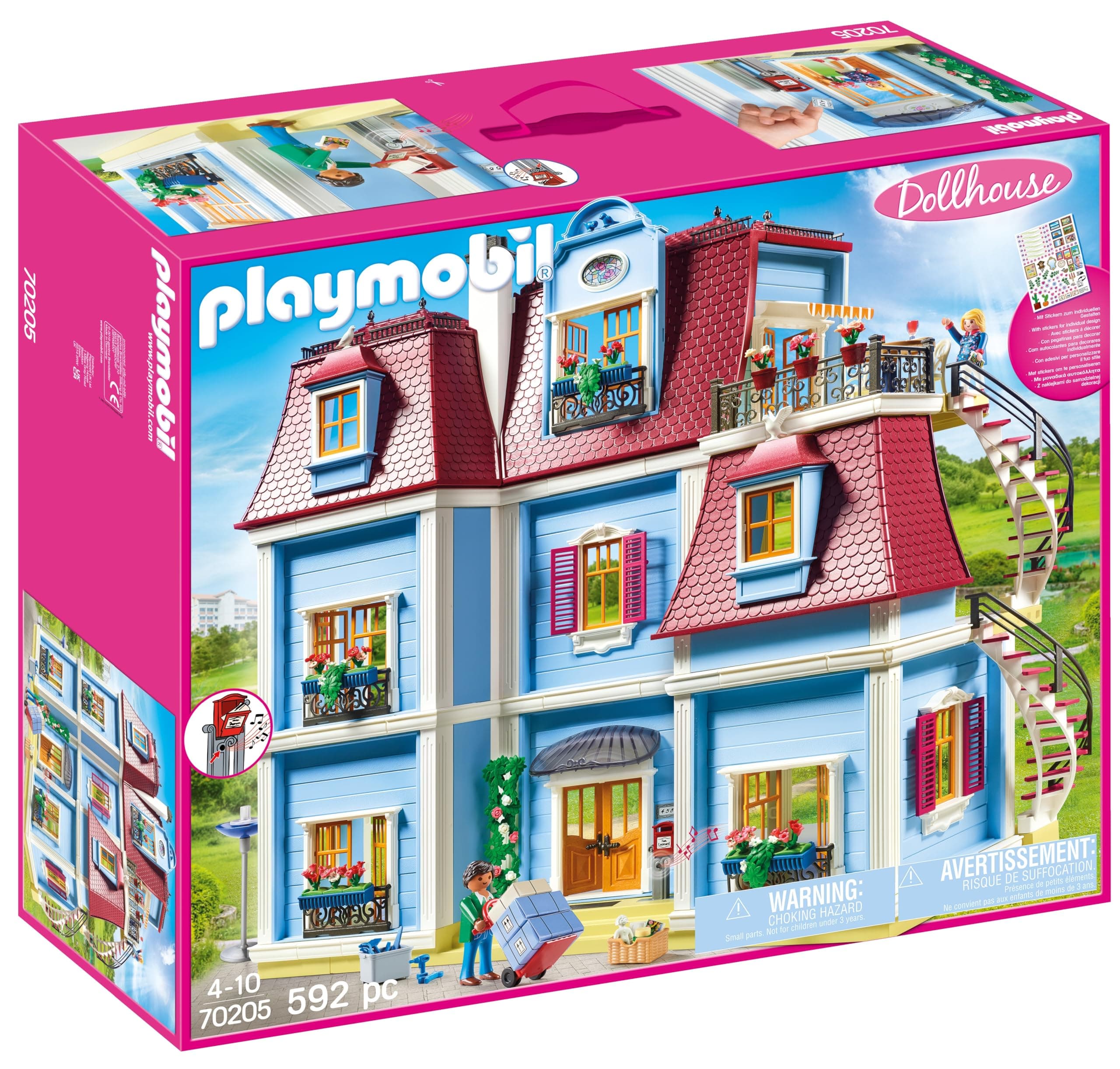 PLAYMOBIL Dollhouse 70205 Mein Großes Puppenhaus, Mit funktionsfähiger Türklingel, Ab 4 Jahren product image