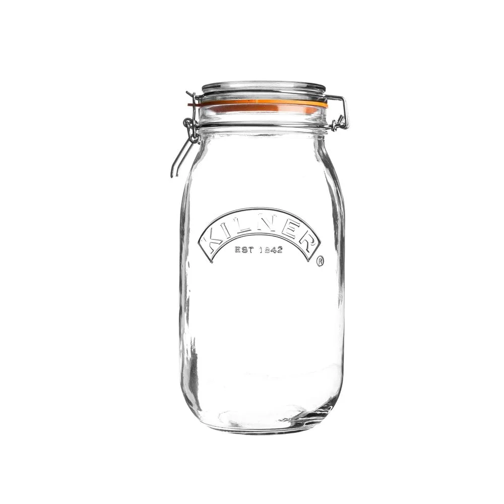 Kilner Clip Top Jar 2 Litre (2000ml) Airtight Glass Storage Jar for Preserving Fruits… product image on Haggl
