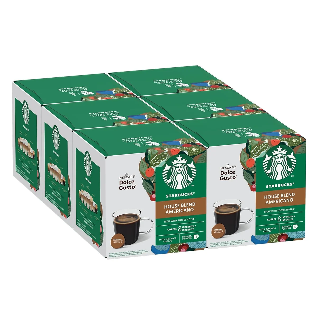 STARBUCKS Americano House Blend Medium Roast Coffee Pods by NESCAFÉ Dolce Gusto - 72 Coffee… product image on Haggl