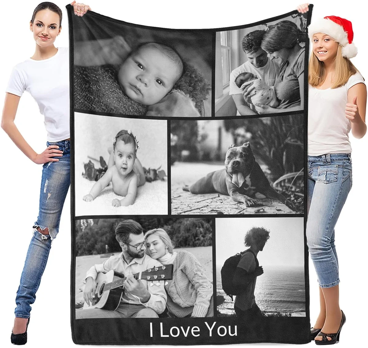 LNM Personalised Blanket with Photo, Personalised Blankets, Personalised Cuddly Blanket with… product image on Haggl