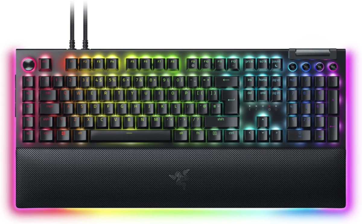 Razer BlackWidow V4 Pro (Green Switch) - Mechanical Gaming Keyboard (Clicky Mechanical… product image on Haggl