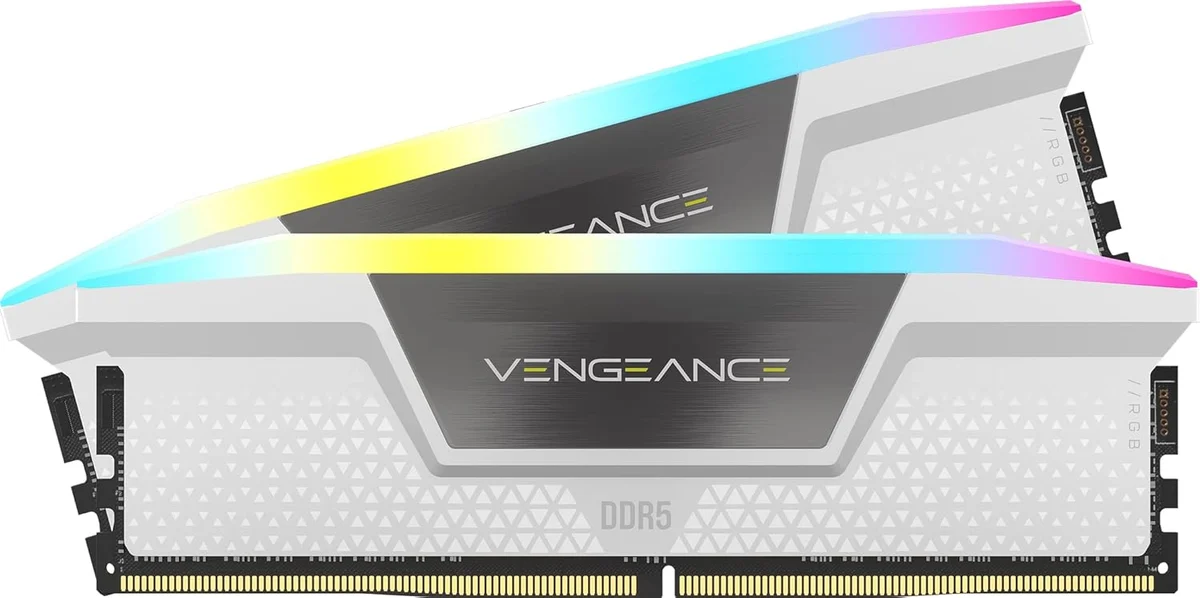 CORSAIR VENGEANCE RGB DDR5 RAM 32GB (2x16GB) Up to 6000MHz CL36 Intel XMP iCUE Compatible… product image on Haggl