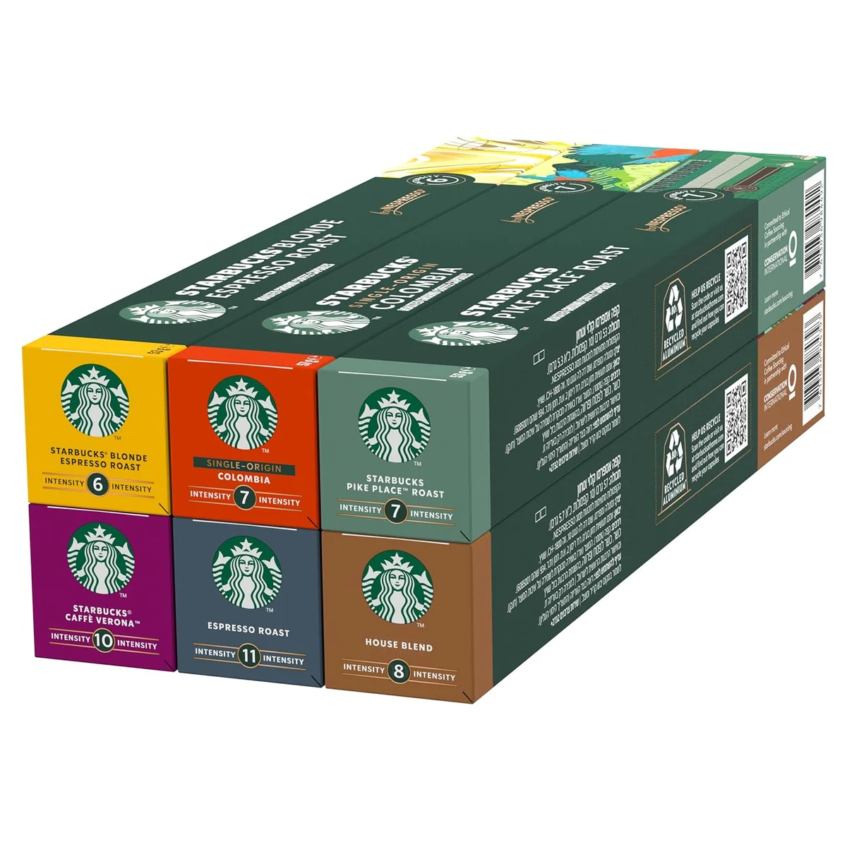 STARBUCKS Discovery Variety Pack by Nespresso, All Roast Types Coffee Capsules 6 x 10 (60… product image on Haggl