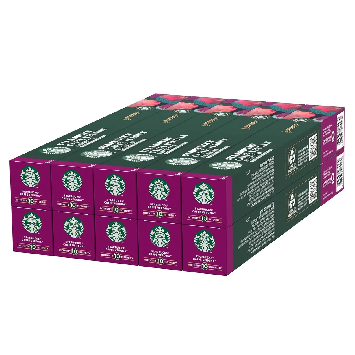 STARBUCKS Caffè Verona by Nespresso, Dark Roast, Coffee Capsules 10 x 10 (100 Capsules) product image on Haggl