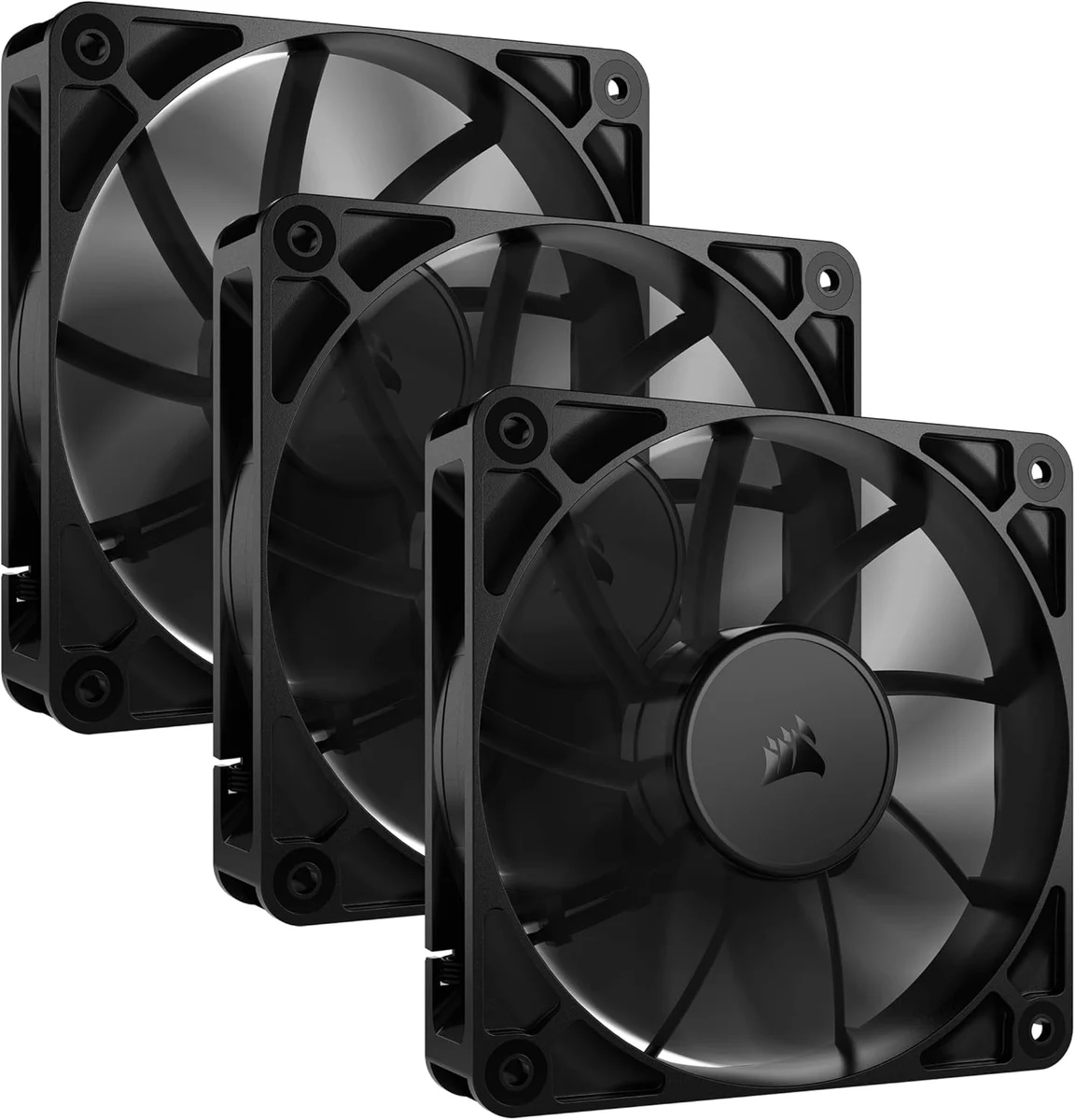 CORSAIR RS120 120mm PWM-Lüfter – Daisy-Chain-Verbindung – Geräuscharm – Magnetisches… product image on Haggl