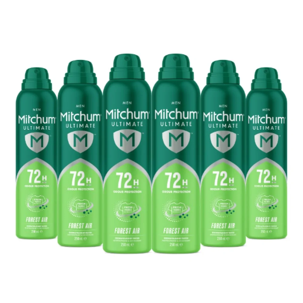 Mitchum Men Ultimate 72H Aerosol Forest Air 250ml (Pack of 6) product image on Haggl