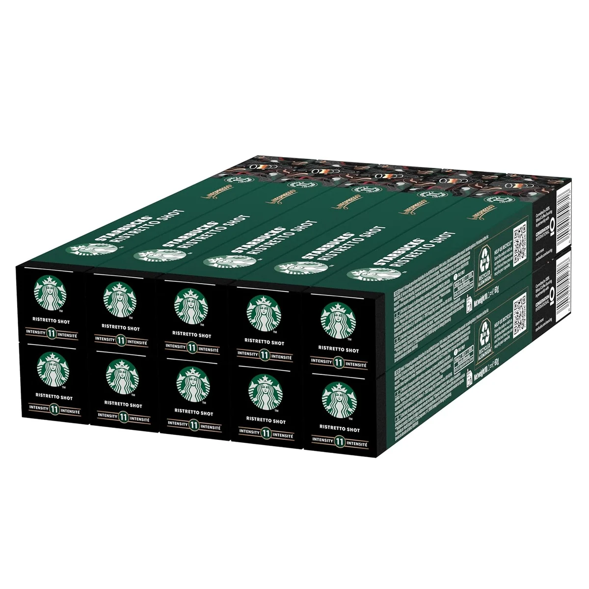 STARBUCKS Ristretto Shot by Nespresso, Dark Roast, Coffee Capsules 10 x 10 (100 Capsules) product image on Haggl