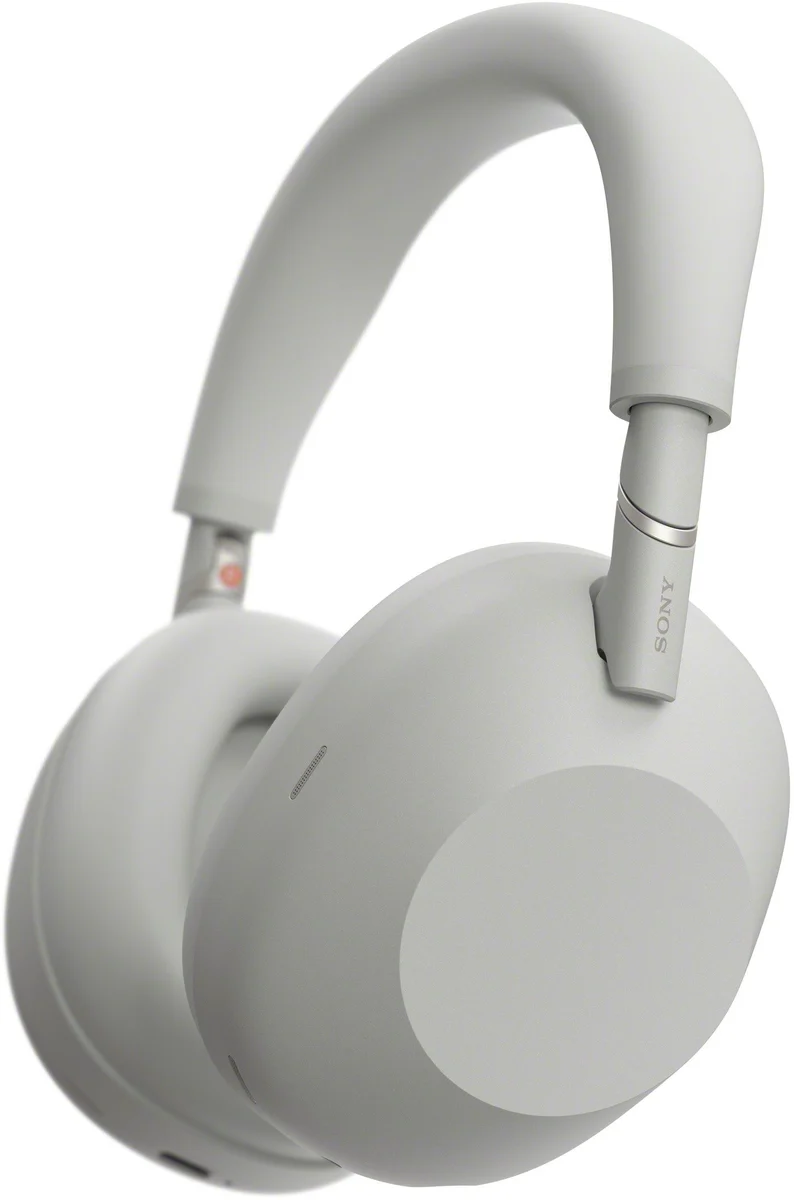 SONY WH-1000XM6 Flagship Noise Cancelling Over-Ear Wireless Bluetooth Headphones, Signature Hi-Res Sound, Comfort, Foldable Design, Durable Case, 30 HR Battery NC On, iOS & Android – Silver product image on Haggl