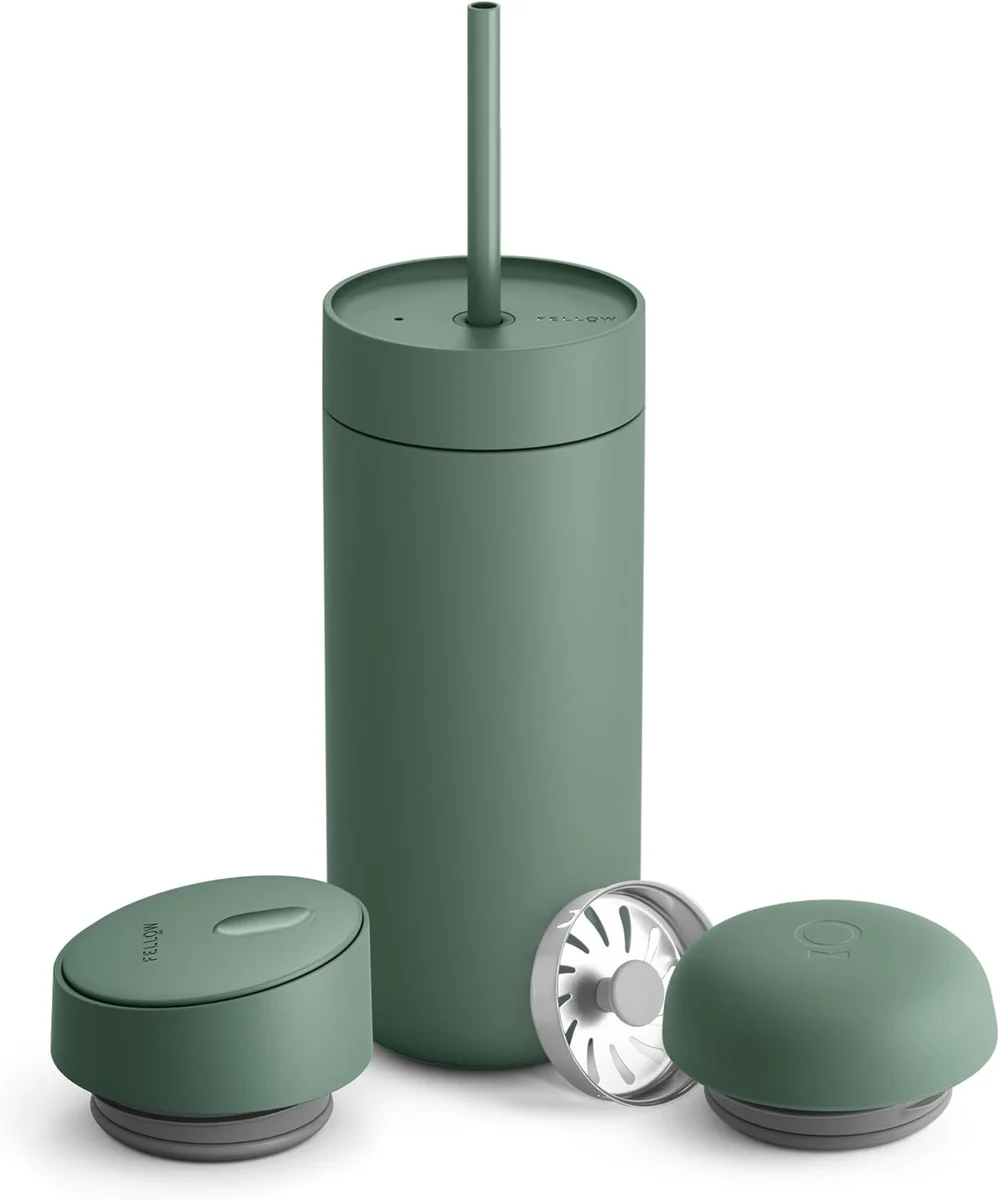 Fellow Carter Bundle Reisebecher mit Schiebeverschluss, Move & Cold Deckel mit Strohhalm,… product image on Haggl