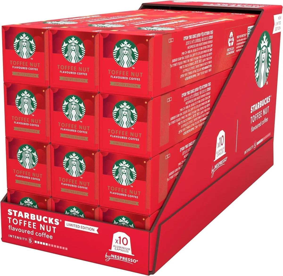 STARBUCKS Toffee Nut Flavoured Coffee Capsules by Nespresso, Blonde Roast Coffee, Pack of 12 x… product image on Haggl